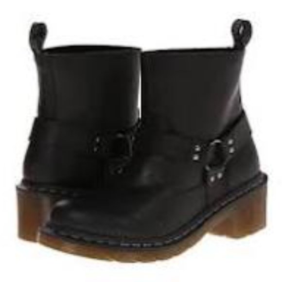 Dr. Martens Black Leather Ankle Booties - Picture 3 of 3